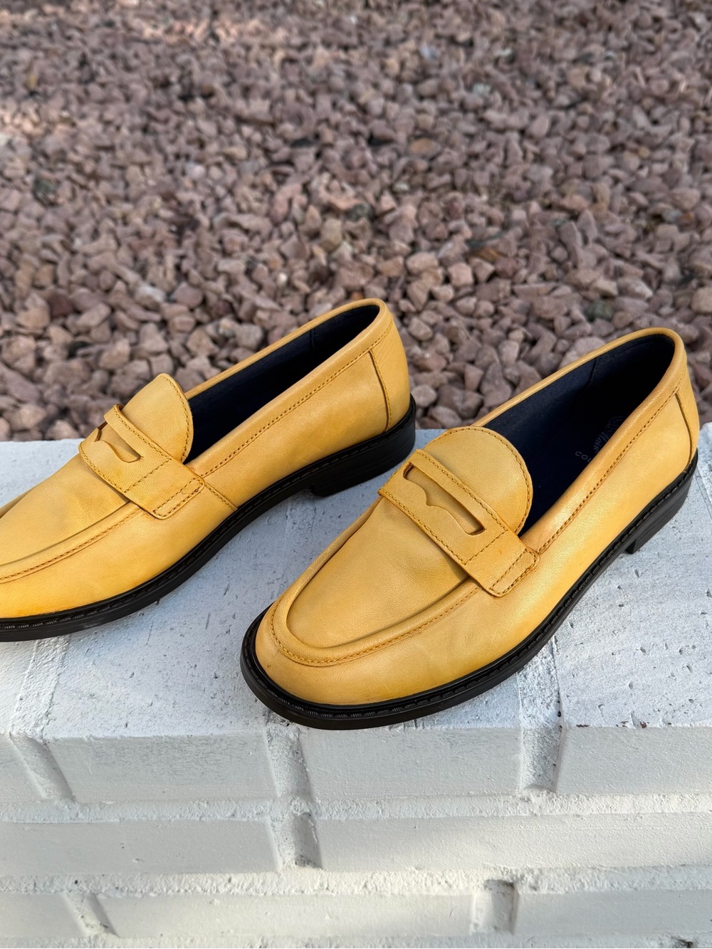 Cole Haan Pinch Maine Classic Penny Leather Loafer Yellow Women 9B - Picture 2 of 16